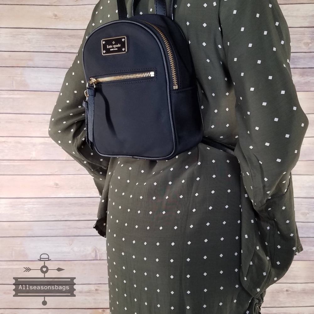 Kate spade MINI Bradley Wilson black backpack bag - Picture 4 of 8